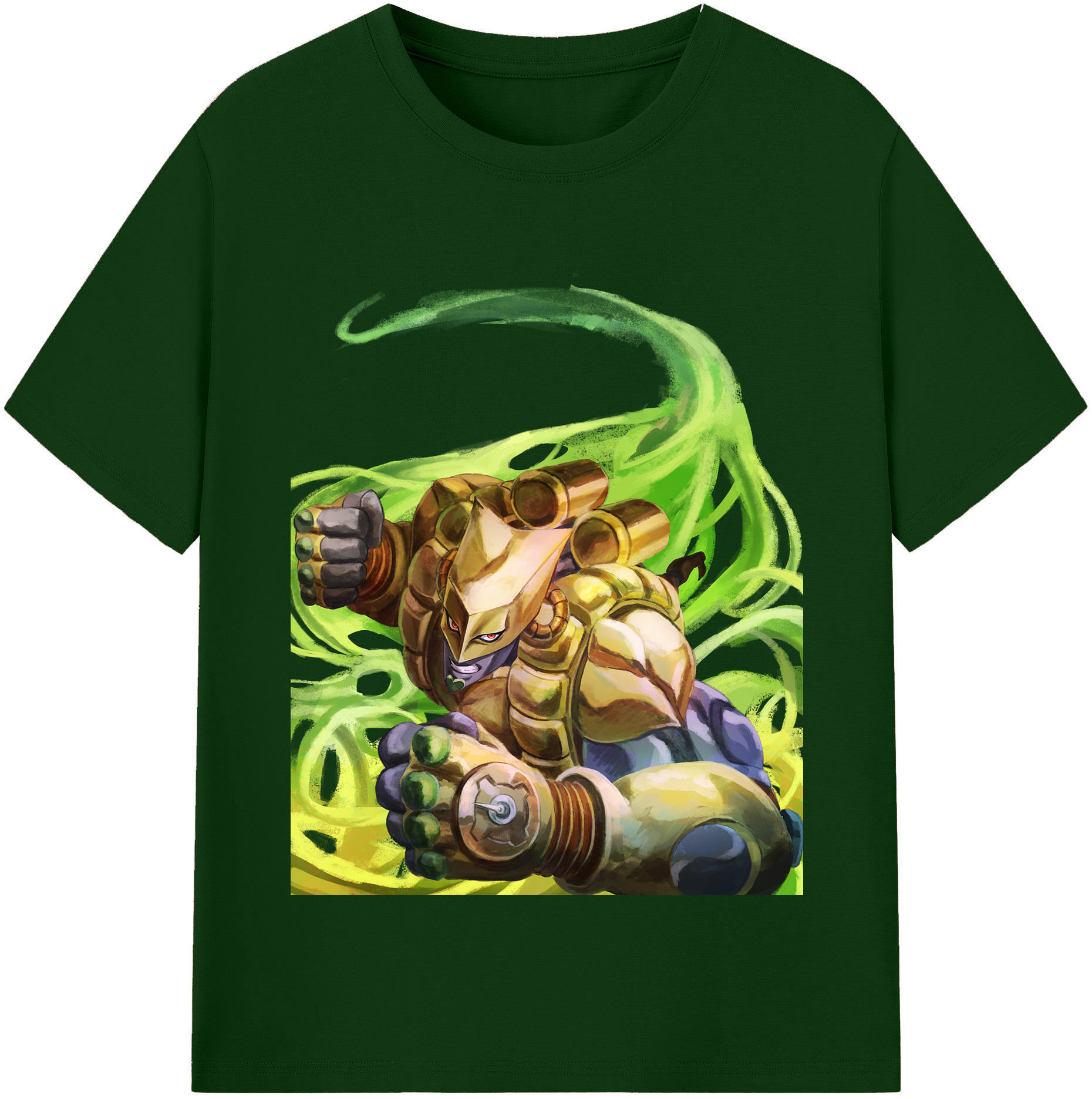 （画像用） ジョジョの奇妙な冒険 ディオ?ブランドー JoJo's Bizarre Adventure Dio Brando 綿100％半袖Tシャツ（フロントプリント）